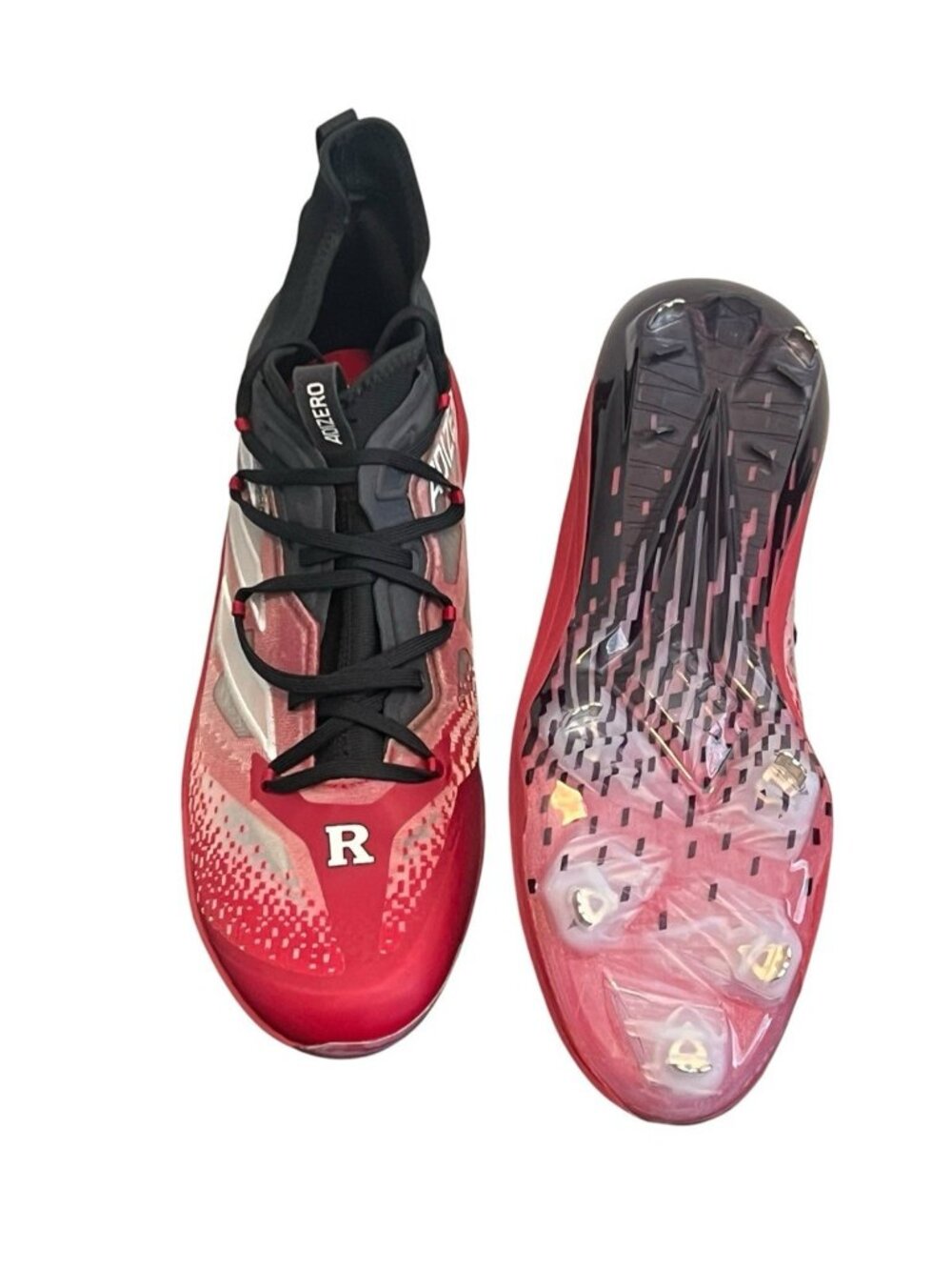 adidas Adizero Afterburner Rutgers University PE Baseball Cleats Size 14 IF1695